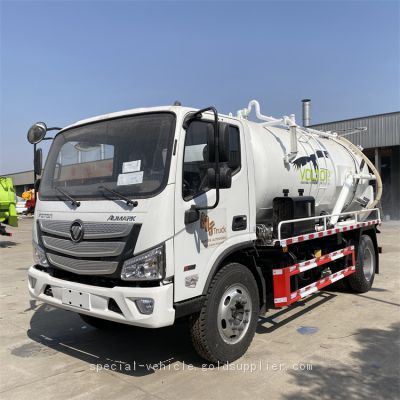 Foton 8 ton Sewage suction truck made in China
