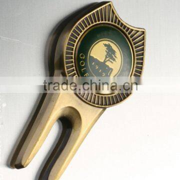 manufacture direct sale hgh quality embossed your logo club metal golf divot 1647