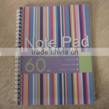 customize pp cover spiral notebook