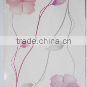 mild pink abstract flowers wall stickers