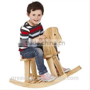 wood animal rocking horse for baby riding