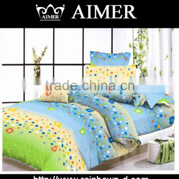 cheap 100% cotton modern cartoon design wholesale printed beautiful fashion twin bed sheets and pillow cases