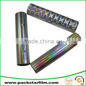 OEM heat transfer printing holographic metallized pet twist film