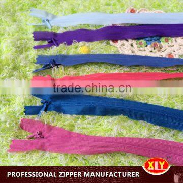 2015 hot sale ykk quality nylon invisible zipper , girl dress zipper