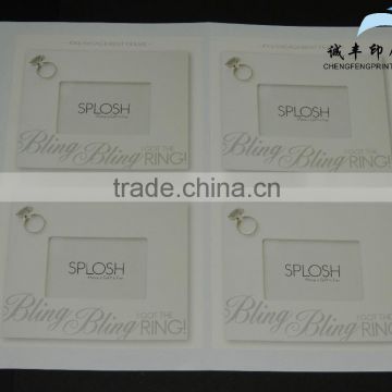 adhesive paper stickers with beauty design logo printed labels