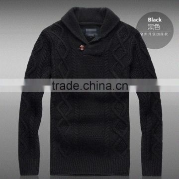 2016 OEM wholesale mens cotton windproof winter sweater