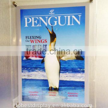 beautiful clear rectangle custom wholesale acrylic poster frames,a4 plastic poster frame manufacturer