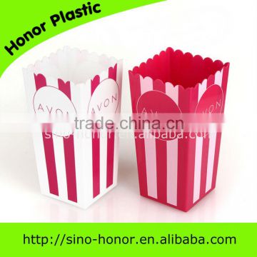 plastic popcorn barrel/bucket/box popcorn barrel