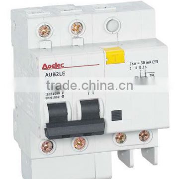 AUB2LE CCC certificate with 4.5ka RCBO breaker