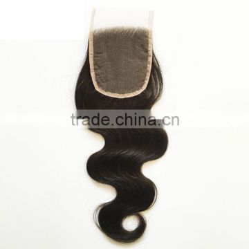 Large stock lace front human hair closure with baby hair remy indian hair