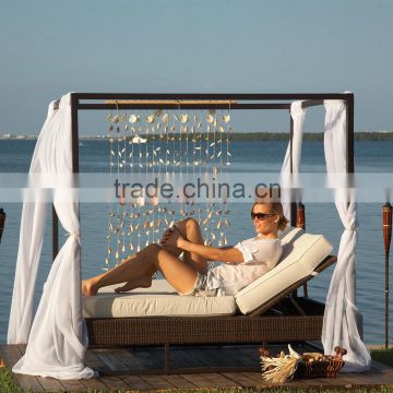 wholesale china manufacture Modern cheap chaise lounge with canopy