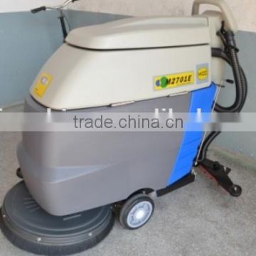Battery powered hand push automatic floor cleaning machine