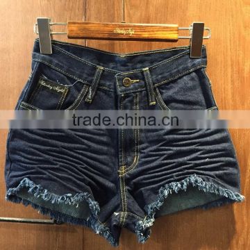 2016 ladies jeans pants, latest jeans tops girls, ladies jeans top design from Thailand