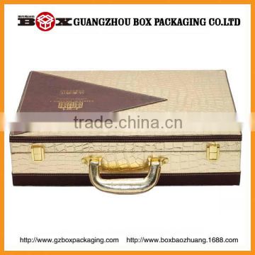 3 bottles high quality feather wine case/box with accessories
