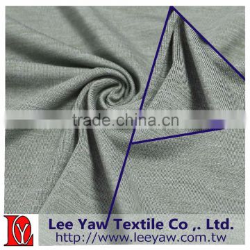 polyester microfiber heather spandex high gauge jersey fabric