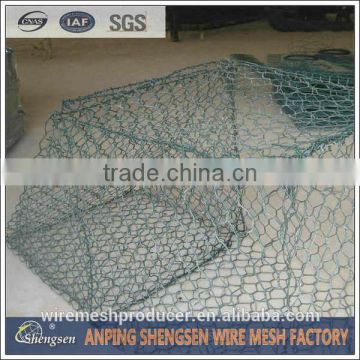 PVC coated gabion box for wire fencing