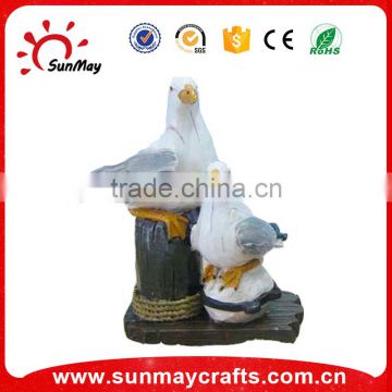 Polyresin bird statues for home decoration