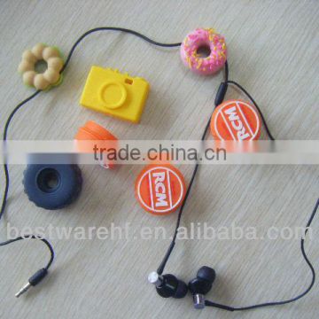 Silicone mobile and mouse and earphone cable winder