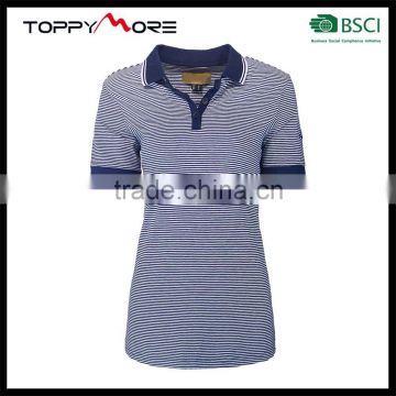 T056-3544NS OEM High Quality Stripe Cotton Polo Shirt
