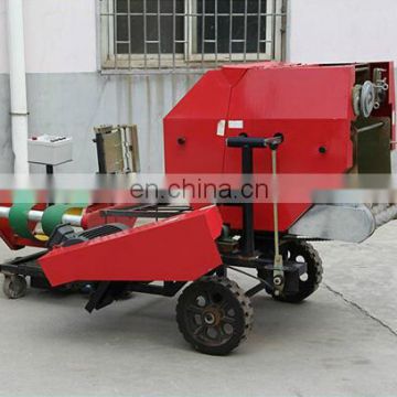 Tractor engine farm silage wrapping machine with roller