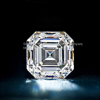 Size 3x3~12x12mm Square Shape Asscher Cut White Loose Moissanite Stone Gems Wholesale Moissanite For Jewelry