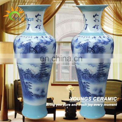 Beautiful Big Size Chinese Decorative Ceramic Vases For Home Decoration