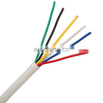 24AWG Stranded Conductor Unshielded White Alarm Security Wire Cable