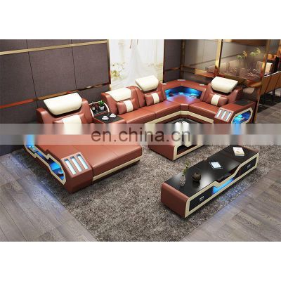 CBMMART Living Room Furniture Set Modern New Design Leather Couch Sofa