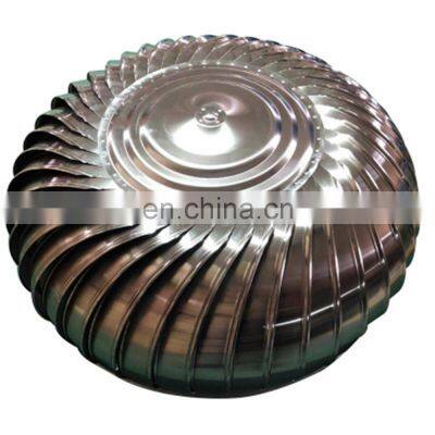 24'' Diameter SS304 70cm Wind Powered Roof Ventilators  for Food Processing Workshop