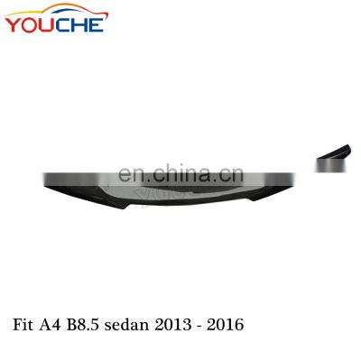 M4 style carbon fiber rear trunk wing spoiler for Audi A4 B8.5 2013-2016