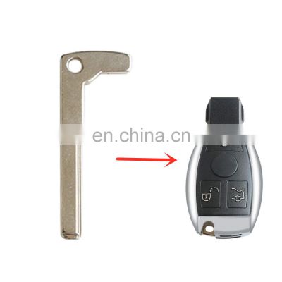 Remote New Arrival Smart Chrome Blank Key Replacement Uncut Blade lade Insert For Mercedes Benz uncut key blade
