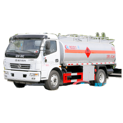 Good price Dongfeng 4x2 4x4 7cbm 6000 liters oil fuel tanker prices