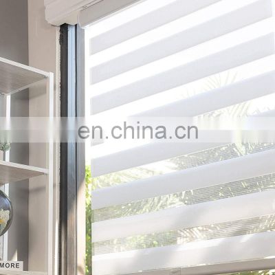 Cordless Zebra Shades, Light Filtering Dual Layer Window Blind Treatment best for kids