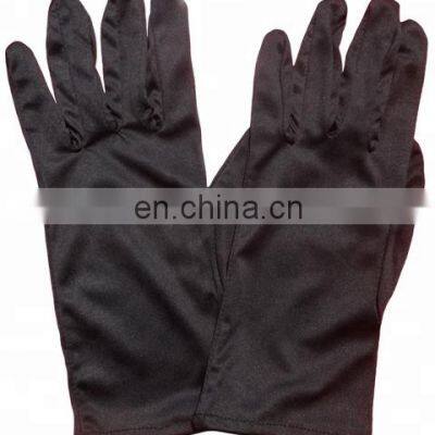 Customized Logo Printing Plain Style Black Microfiber Jewelry Gloves,Black Watch Gloves