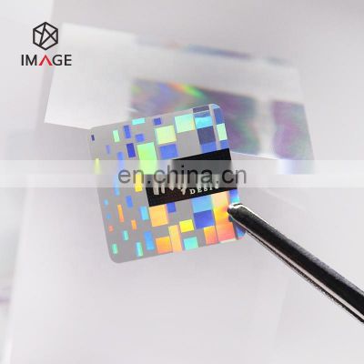 Square Shape Custom 3D Security Hologram Sticker Label for Brand Protection