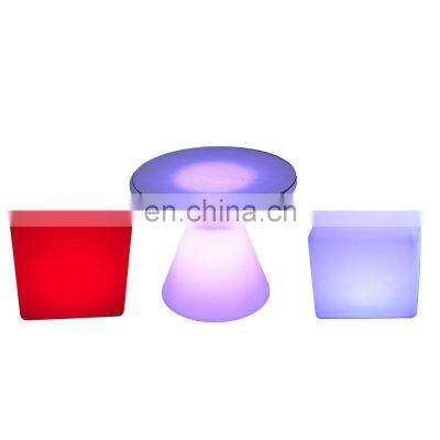 color change led cube chair led lighting bar stool