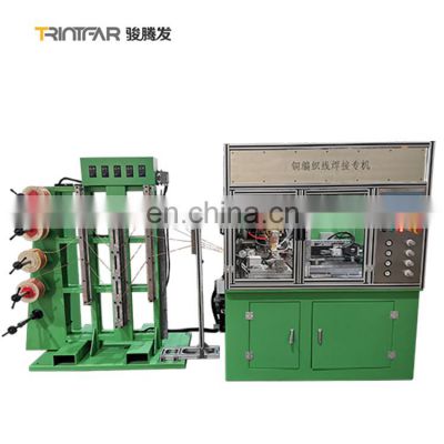 Automatic Copper Wire Braiding Welding Cutting Machine Metallic Line Welding Wire Machines