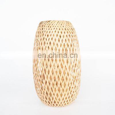 Hot Sale High Quality Long Bamboo Pendant Light For Living Room Decor High Quality Woven Lampshade Vietnam Supplier