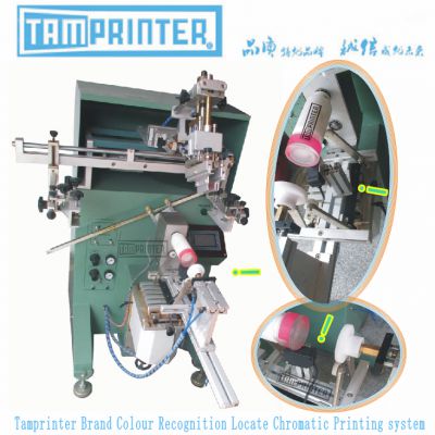 TM-400C Pneumatic cylindrical screen printing machine Professional for precision fiber alignment screen