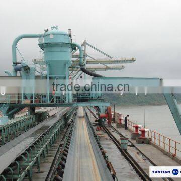 Cement ship unloader with vacuum power
