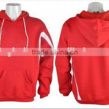 custom high quality pullover men 100% polyester hooded sweatshirt wholesale