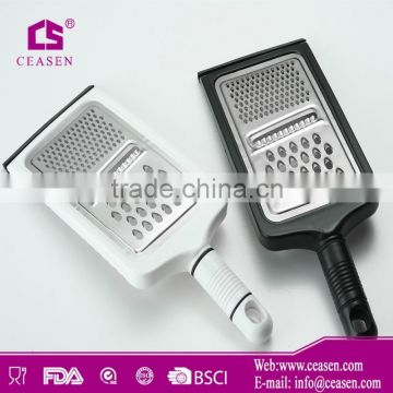 good quality stainless steel flat grater with pp handle food vegetable kitchen grater
