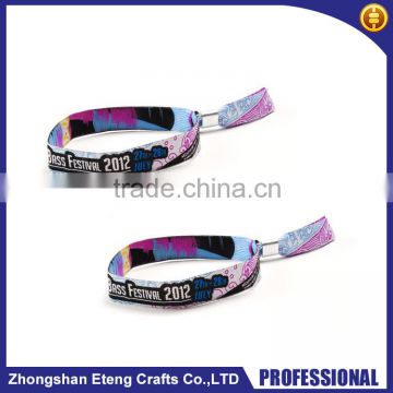 Best fashion custom woven wristband with your own logo