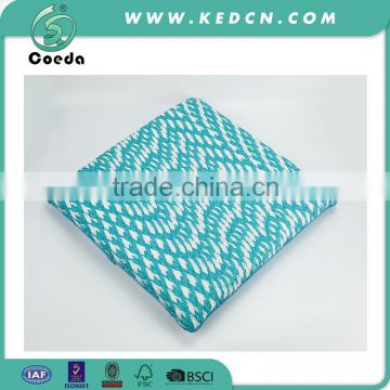 braided plastic square cushion