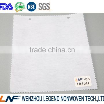 100% polyester chemical bonding nonwoven interlining embroidery backing paper 1040H