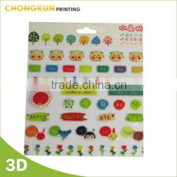 funny diy Dome sticker/epoxy sticker/ 3D kids room decoration crystal sticker