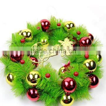 green pvc wholesale artificial christmas wreaths