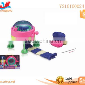 2015 popular toys DIY Scarf & Cap Wool Knitting Machine Toy weaving easy knit wool toy