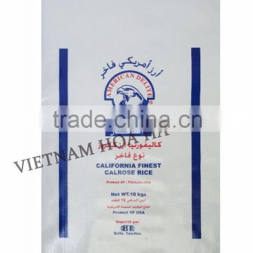 Vietnam Reusable BOPP Laminated pp woven bag of food grage for rice