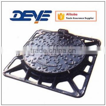 Manhole Cover with Square Frame in Materal of Cast iron or Ductile Iron